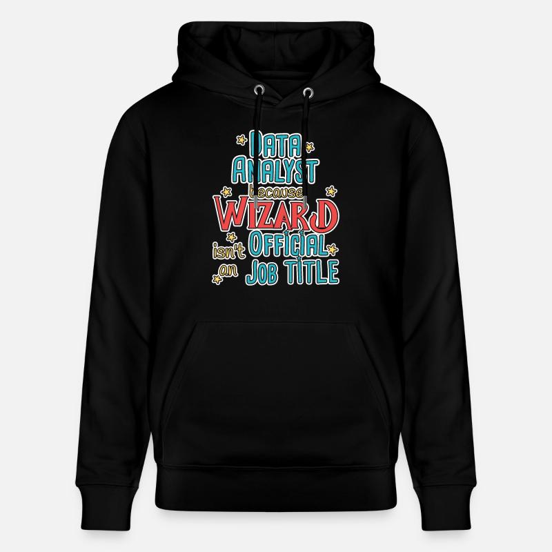 Data Analyst Wizard - Stanley/Stella Unisex Bio-Hoodie CRUISER  - Schwarz