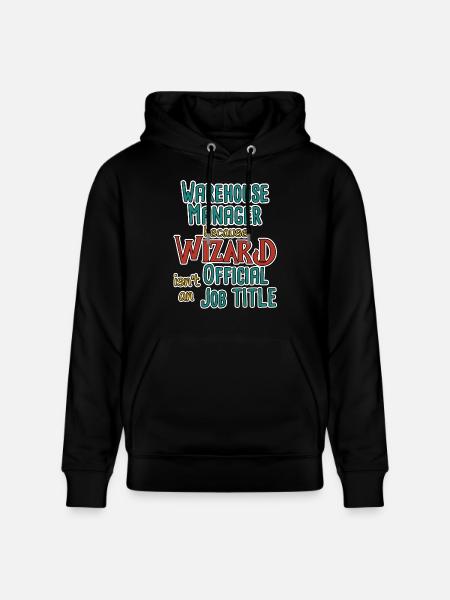 Warehouse Manager Wizard - Stanley/Stella CRUISER Unisex Organic Hoodie - black