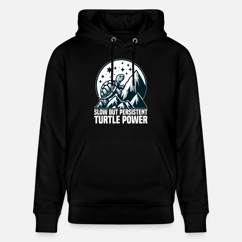 LANGSAME, ABER AUSDAUERNDE TURTLE-POWER - Stanley/Stella Unisex Bio-Hoodie CRUISER  - Schwarz