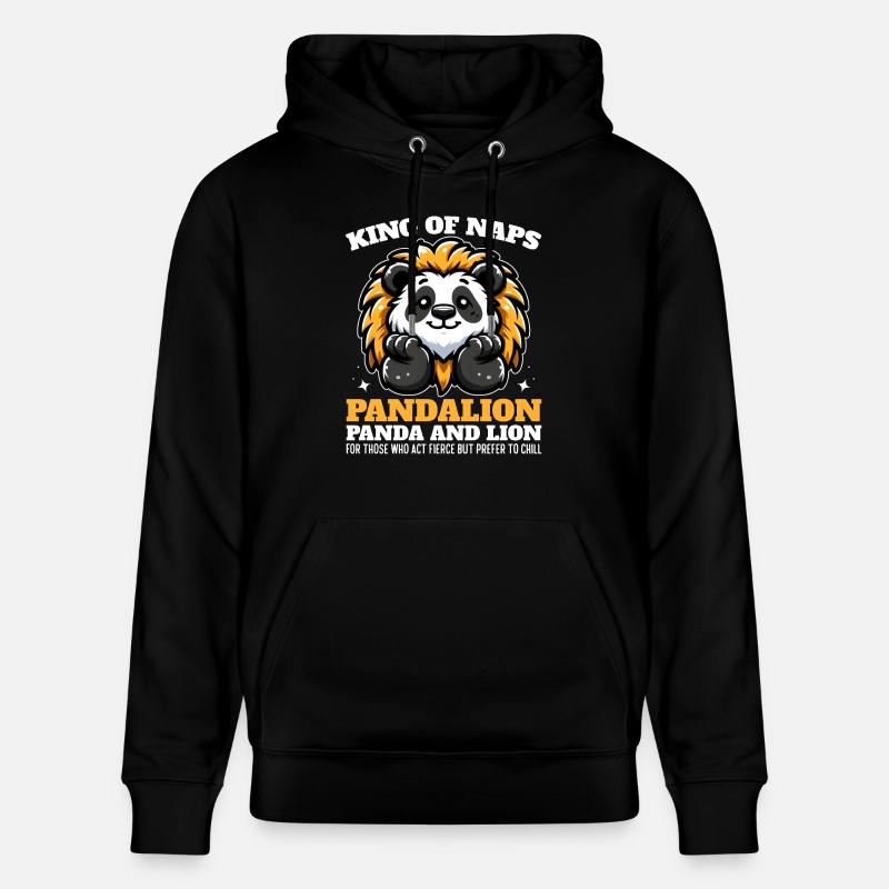 KÖNIG DER NICKERCHEN - PANDALION - Stanley/Stella Unisex Bio-Hoodie CRUISER  - Schwarz