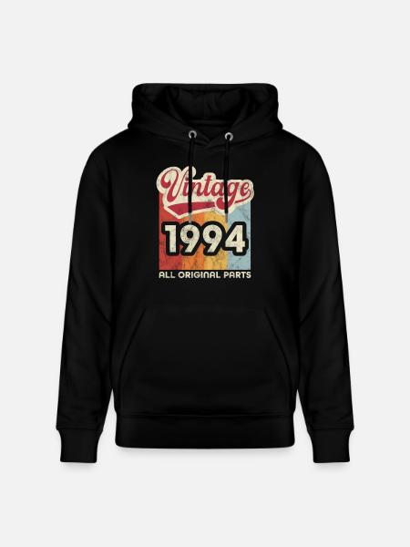 Millésime 1994 - Sweat à capuche bio CRUISER Stanley/Stella Unisexe - noir