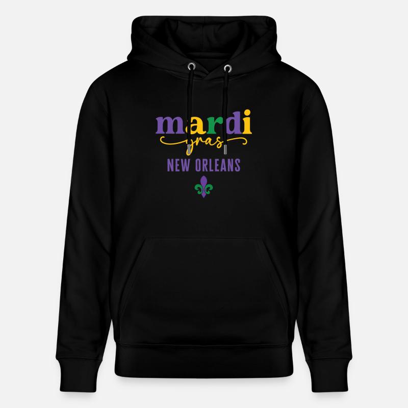Mardi Gras : La Nouvelle-Orléans - Sweat à capuche bio CRUISER Stanley/Stella Unisexe - noir