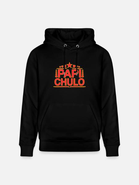 Papi Chulo - Latino Style Design - Stanley/Stella CRUISER Unisex Organic Hoodie - black