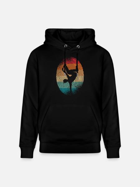 Breakdancer Breakdancing Fingerprint Breakdance - Stanley/Stella CRUISER Unisex Organic Hoodie - black