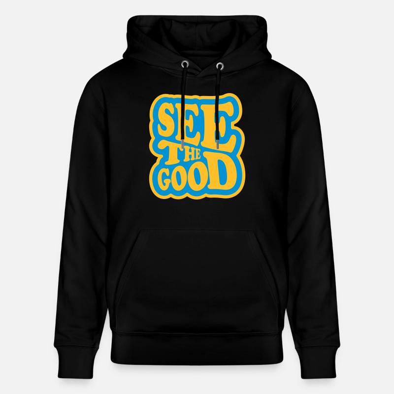 voir la bonne citation - Sweat à capuche bio CRUISER Stanley/Stella Unisexe - noir