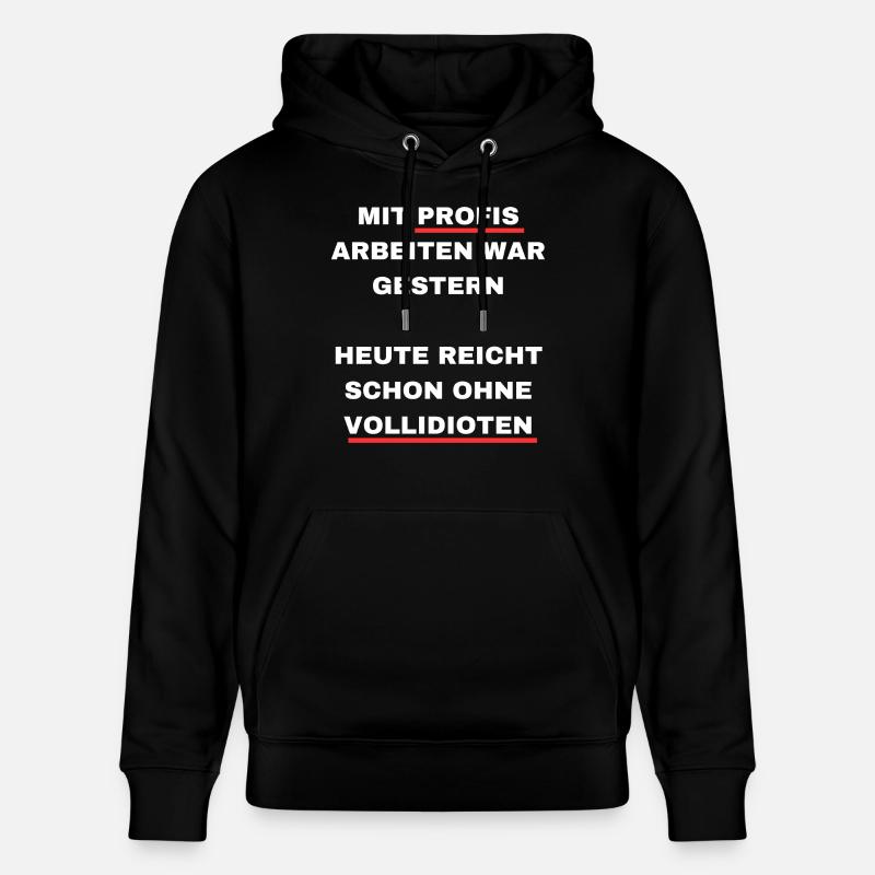 Mit Profis arbeiten - Stanley/Stella Unisex Bio-Hoodie CRUISER  - Schwarz
