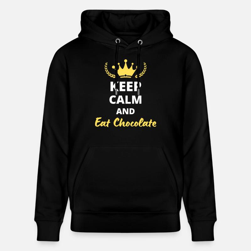 Keep Calm and Eat Chocolate - Sweat à capuche bio CRUISER Stanley/Stella Unisexe - noir