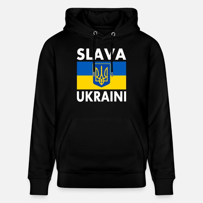 Slava ukraini - Sweat à capuche bio CRUISER Stanley/Stella Unisexe - noir