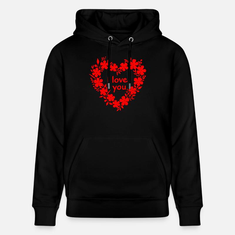 Je t’aime - Sweat à capuche bio CRUISER Stanley/Stella Unisexe - noir