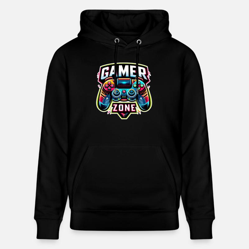 Gamer Zone - Controller Illustration - Stanley/Stella Unisex Bio-Hoodie CRUISER  - Schwarz