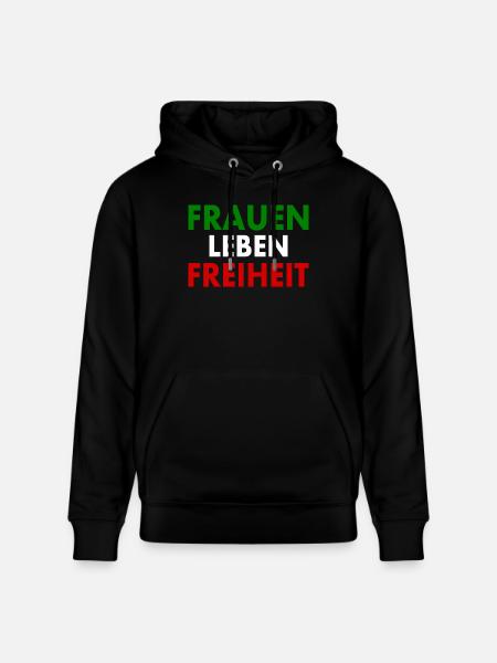 Frauen leben freiheit - Stanley/Stella Unisex Bio-Hoodie CRUISER  - Schwarz