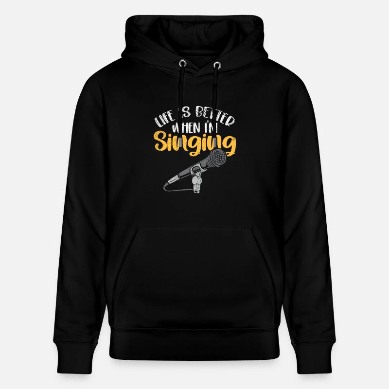 Better Singing – Conception d’auteur-compositeur - Sweat à capuche bio CRUISER Stanley/Stella Unisexe - noir