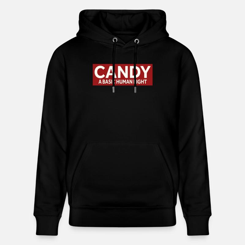 CANDY - A BASIC HUMAN RIGHT - Stanley/Stella Unisex Bio-Hoodie CRUISER  - Schwarz