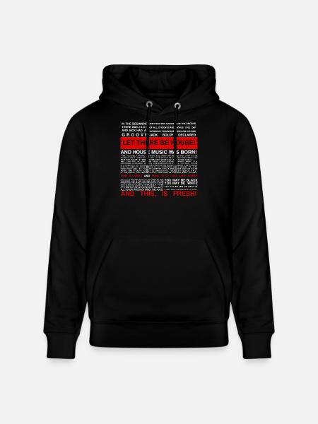 HOUSE MUSIC LOVERS - Stanley/Stella CRUISER Unisex Organic Hoodie - black