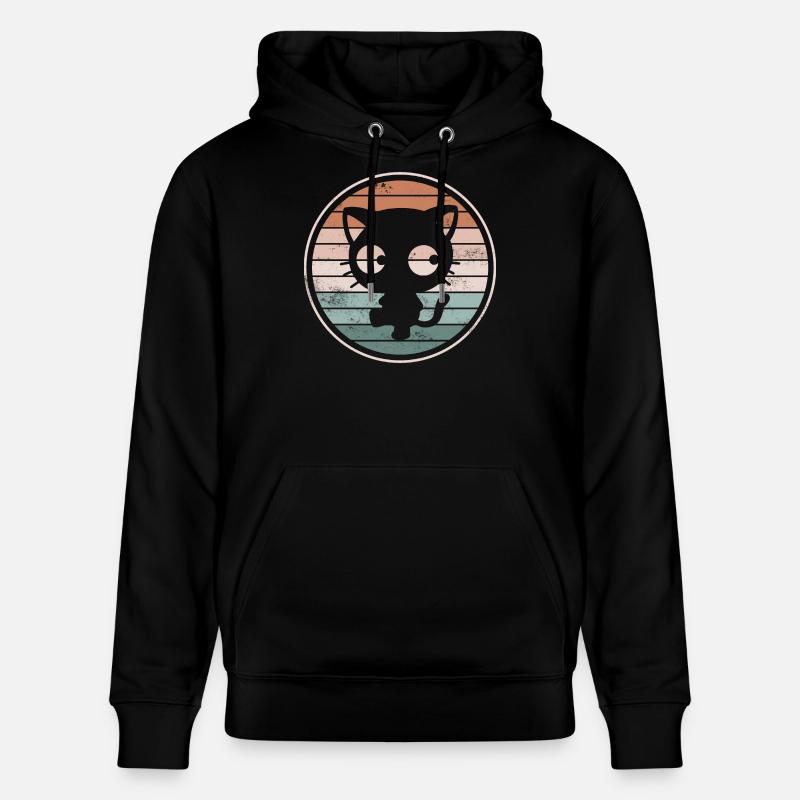 Chats Chats - Sweat à capuche bio CRUISER Stanley/Stella Unisexe - noir