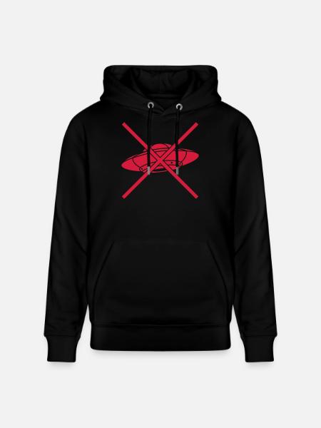 Forbidden Shield No UFOs - Stanley/Stella CRUISER Unisex Organic Hoodie - black