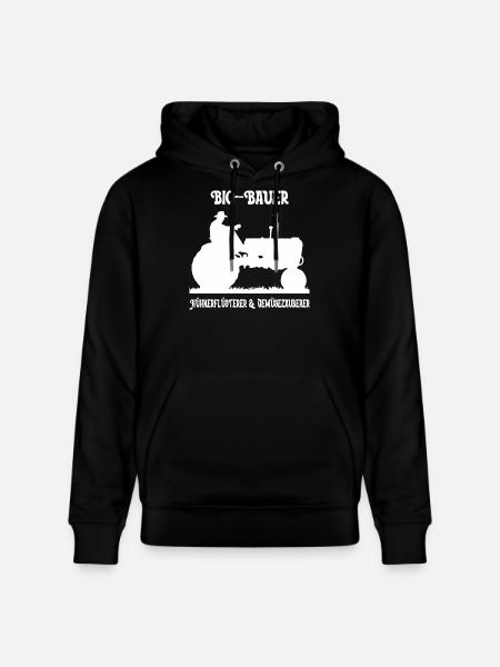 Bio Bauer Traktor Silhouette - Stanley/Stella Unisex Bio-Hoodie CRUISER  - Schwarz