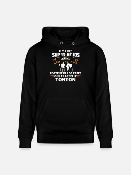 Super Héros Sans Capes Humour - Sweat à capuche bio CRUISER Stanley/Stella Unisexe - noir