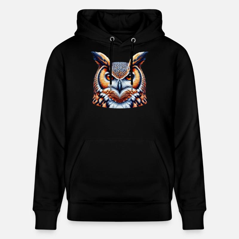 Eule - Stanley/Stella Unisex Bio-Hoodie CRUISER  - Schwarz