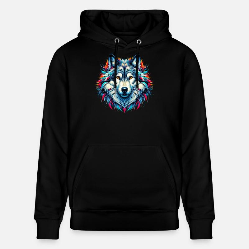 Loup - Sweat à capuche bio CRUISER Stanley/Stella Unisexe - noir