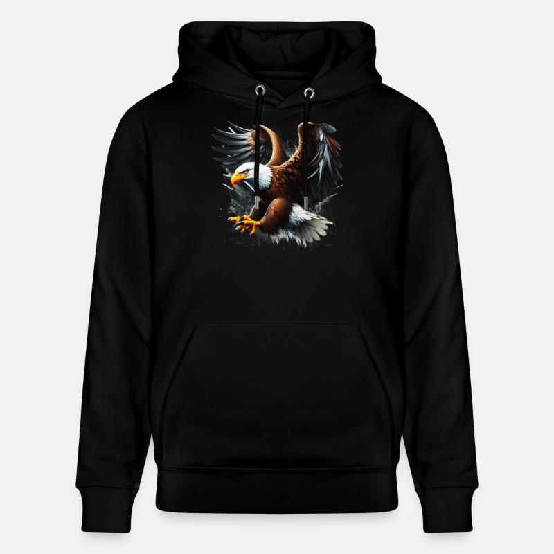 Aigle - Sweat à capuche bio CRUISER Stanley/Stella Unisexe - noir