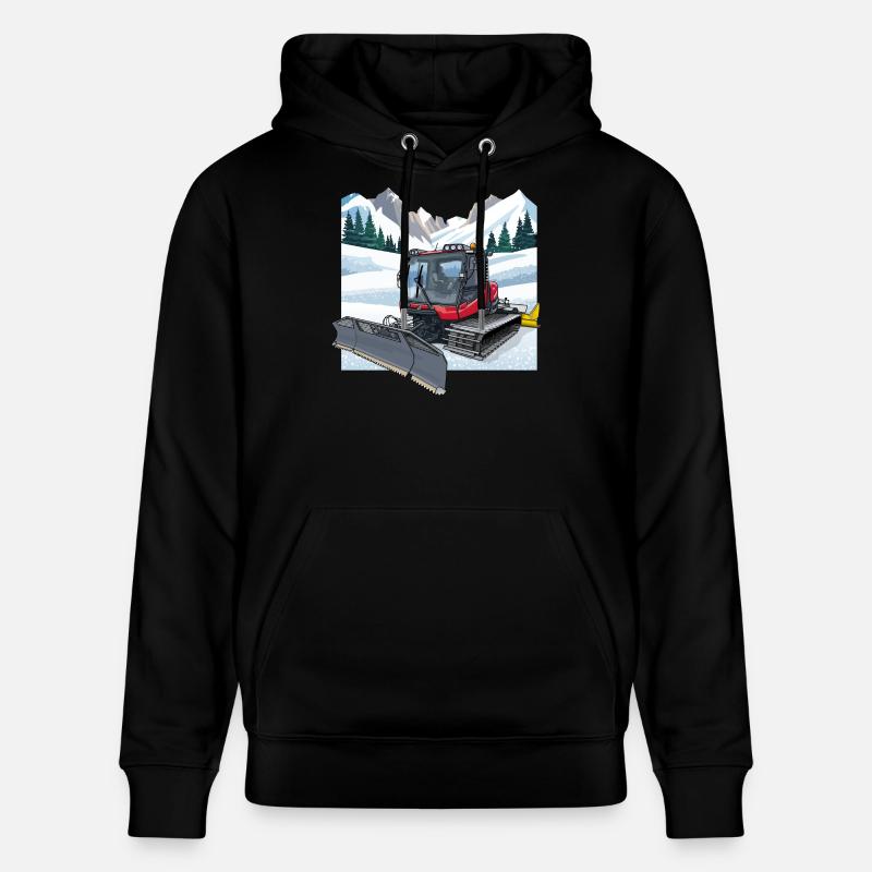 Déneigement de la dameuse - Sweat à capuche bio CRUISER Stanley/Stella Unisexe - noir