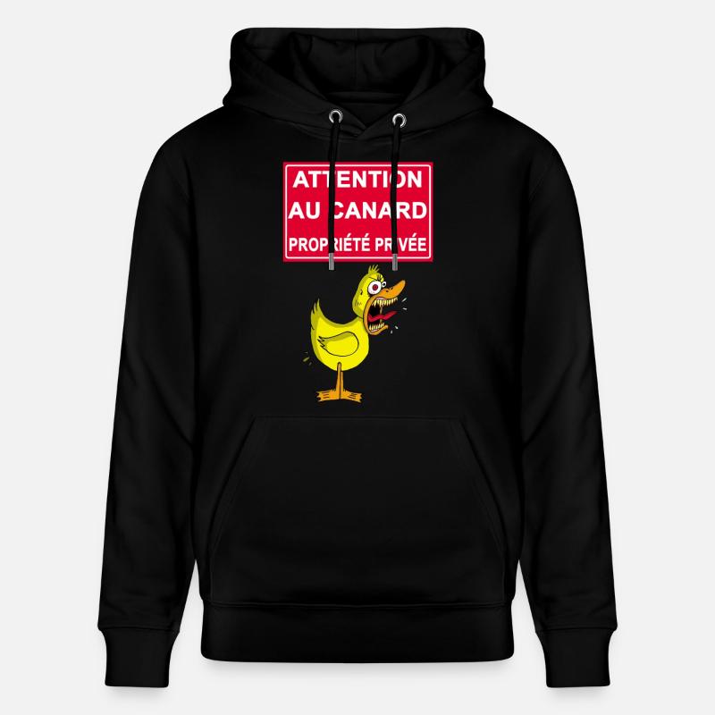 Attention au canard ! - Sweat à capuche bio CRUISER Stanley/Stella Unisexe - noir