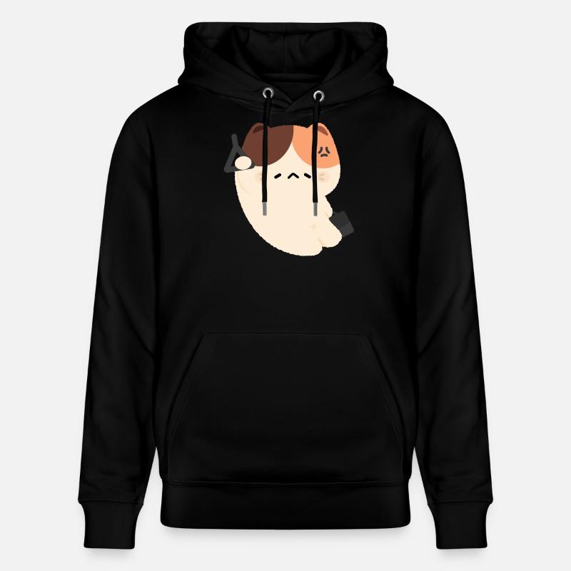 Müde Katzen pendeln - Stanley/Stella Unisex Bio-Hoodie CRUISER  - Schwarz