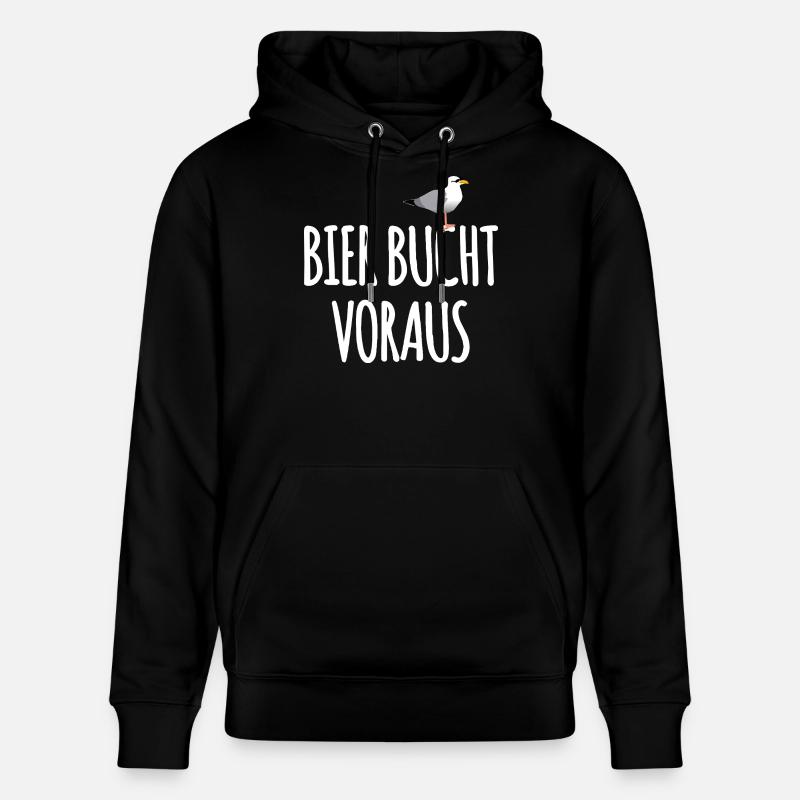 Bier Bucht Seefahrer Kneipe - Stanley/Stella Unisex Bio-Hoodie CRUISER  - Schwarz