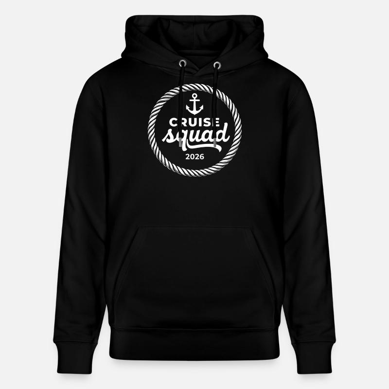 Croisière Squad Kreuzfahrt 2026 - Sweat à capuche bio CRUISER Stanley/Stella Unisexe - noir