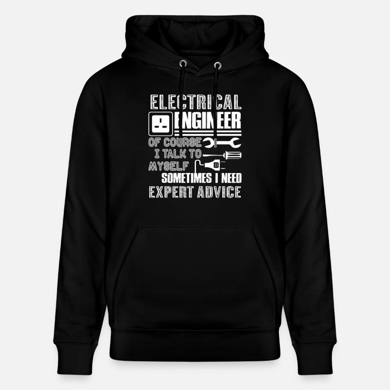 Electrical Engineer Funny Electrical Engineer - Stanley/Stella CRUISER Unisex Organic Hoodie - black