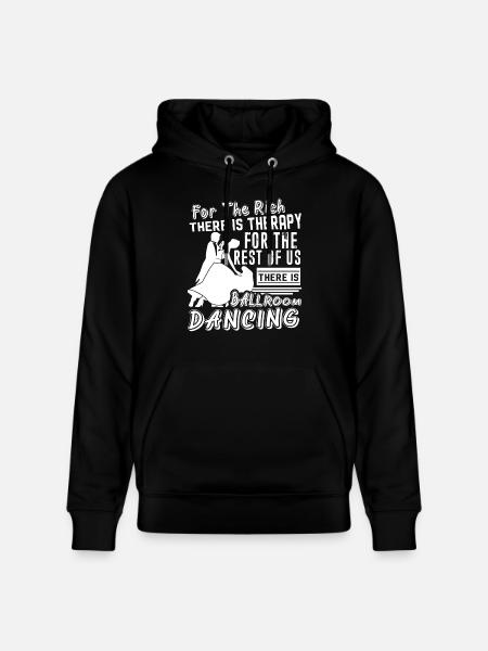 Ballroom Dance Ballroom Dancing Therapy - Stanley/Stella CRUISER Unisex Organic Hoodie - black