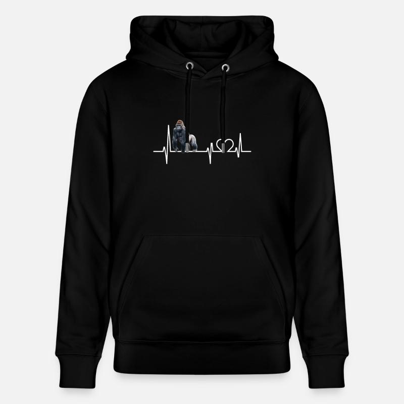 Gorille - Sweat à capuche bio CRUISER Stanley/Stella Unisexe - noir