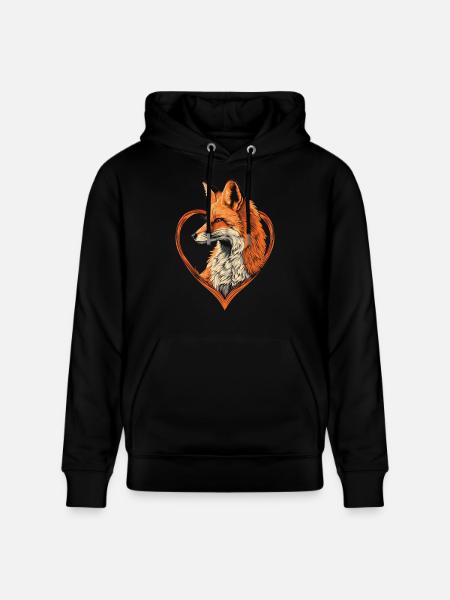 Fuchs - Stanley/Stella Unisex Bio-Hoodie CRUISER  - Schwarz