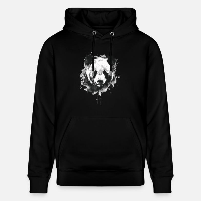 Panda - Sweat à capuche bio CRUISER Stanley/Stella Unisexe - noir