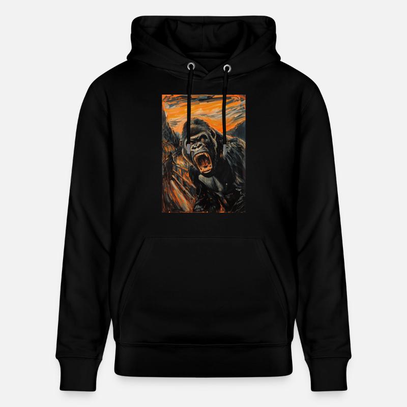 Gorille - Sweat à capuche bio CRUISER Stanley/Stella Unisexe - noir