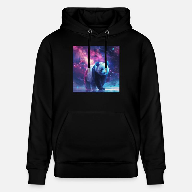 Panda - Stanley/Stella Unisex Bio-Hoodie CRUISER  - Schwarz