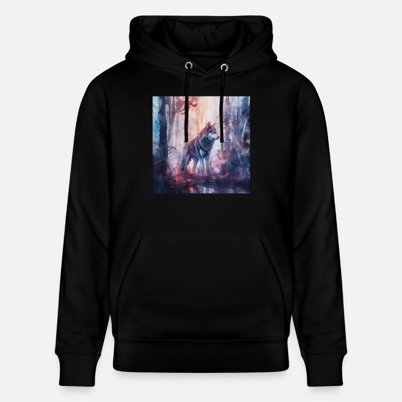 Chien - Sweat à capuche bio CRUISER Stanley/Stella Unisexe - noir