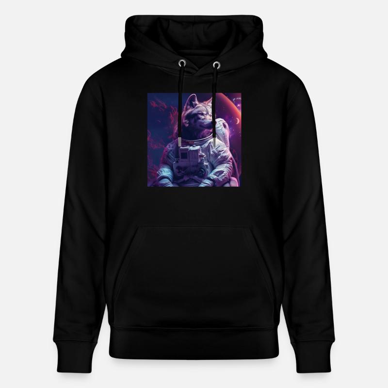 Wolf - Stanley/Stella Unisex Bio-Hoodie CRUISER  - Schwarz