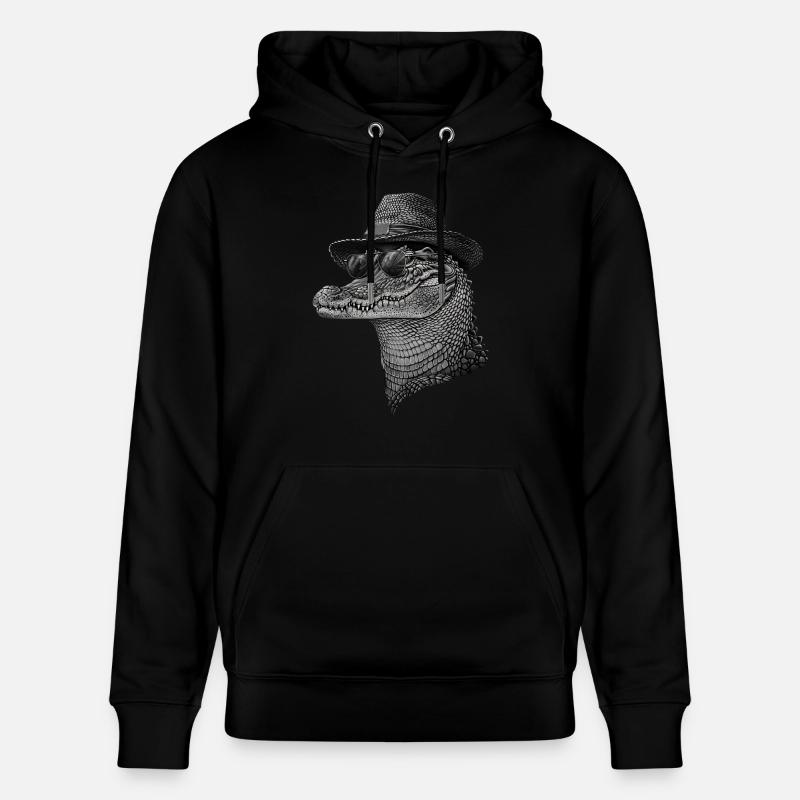 Crocodile - Sweat à capuche bio CRUISER Stanley/Stella Unisexe - noir