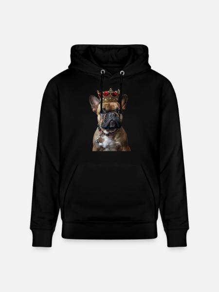 French Bulldog - Stanley/Stella CRUISER Unisex Organic Hoodie - black