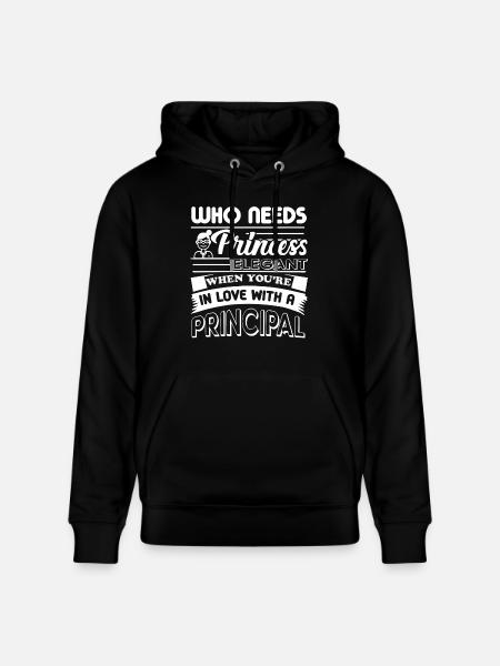 Principal In Love With Principal - Stanley/Stella CRUISER Unisex Organic Hoodie - black