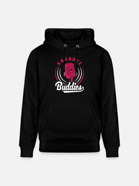 Karaoke Buddies Microphone Retro Style - Stanley/Stella CRUISER Unisex Organic Hoodie - black