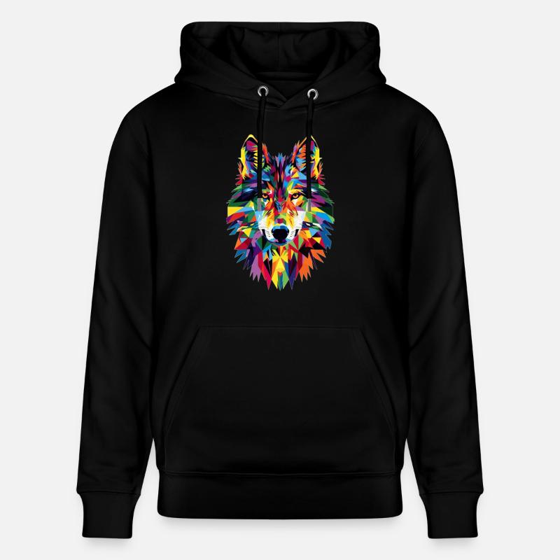 Loup - Sweat à capuche bio CRUISER Stanley/Stella Unisexe - noir