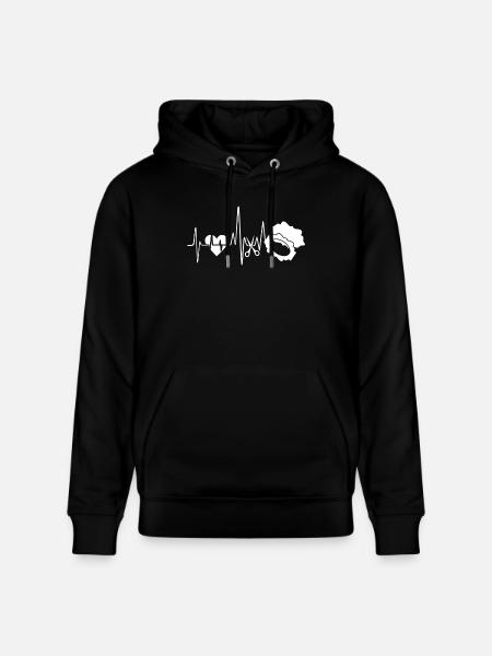 Scrapbooking Scrapbook Heartbeat - Stanley/Stella CRUISER Unisex Organic Hoodie - black