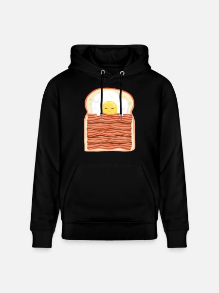 Schlafei mit Speck Schweinefleisch Speck - Stanley/Stella Unisex Bio-Hoodie CRUISER - Schwarz