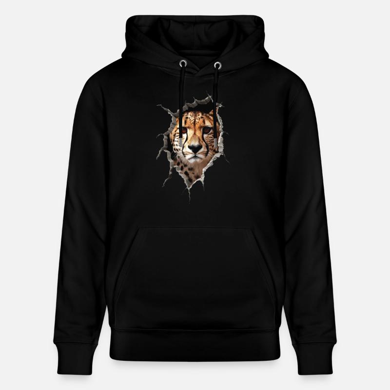 Guépard - Sweat à capuche bio CRUISER Stanley/Stella Unisexe - noir