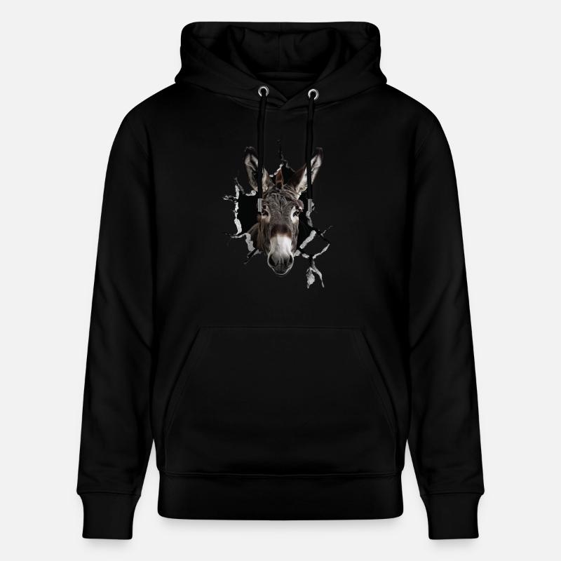 Âne - Sweat à capuche bio CRUISER Stanley/Stella Unisexe - noir