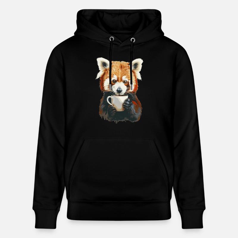Petit panda - Sweat à capuche bio CRUISER Stanley/Stella Unisexe - noir