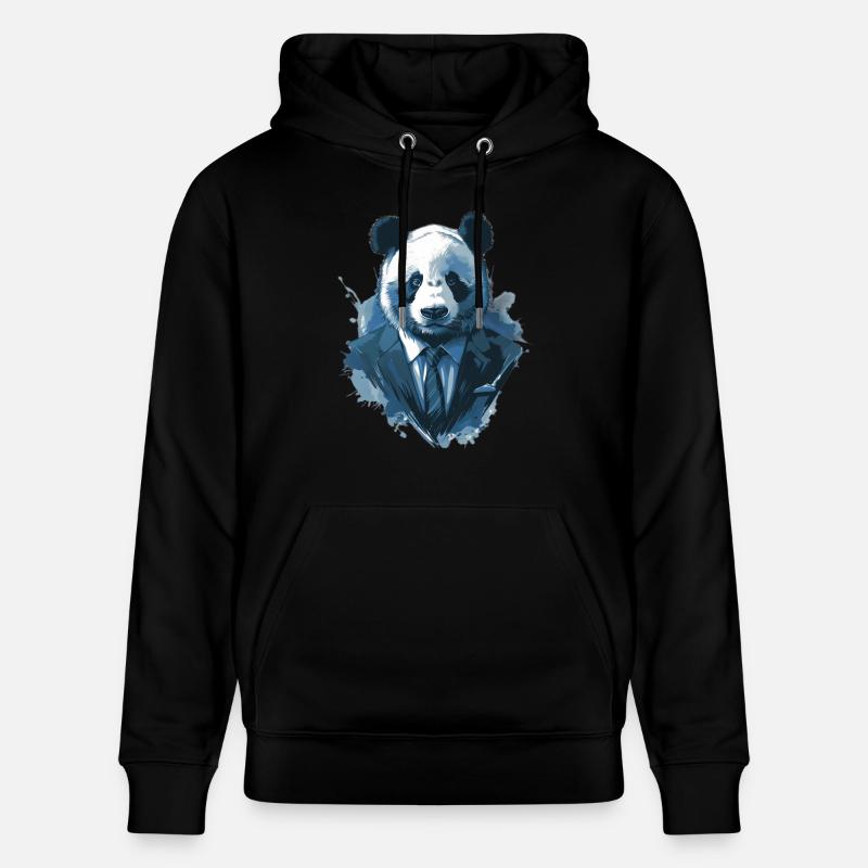 Panda - Sweat à capuche bio CRUISER Stanley/Stella Unisexe - noir